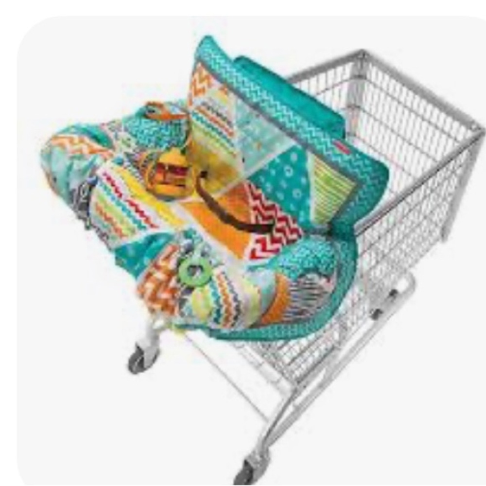 Infantino shopping cart cover teal compact